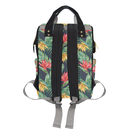 Bird Of Paradise Pattern Print Design BOP09 Diaper Bag Backpack