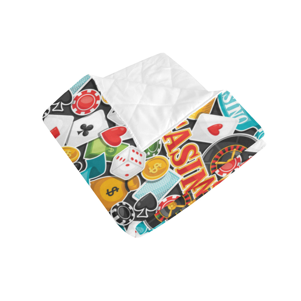Casino Pattern Print Design 03 Premium Quilt