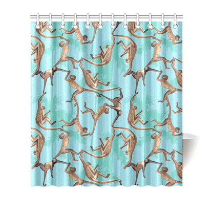 Monkey Pattern Print Design 04 Shower Curtain