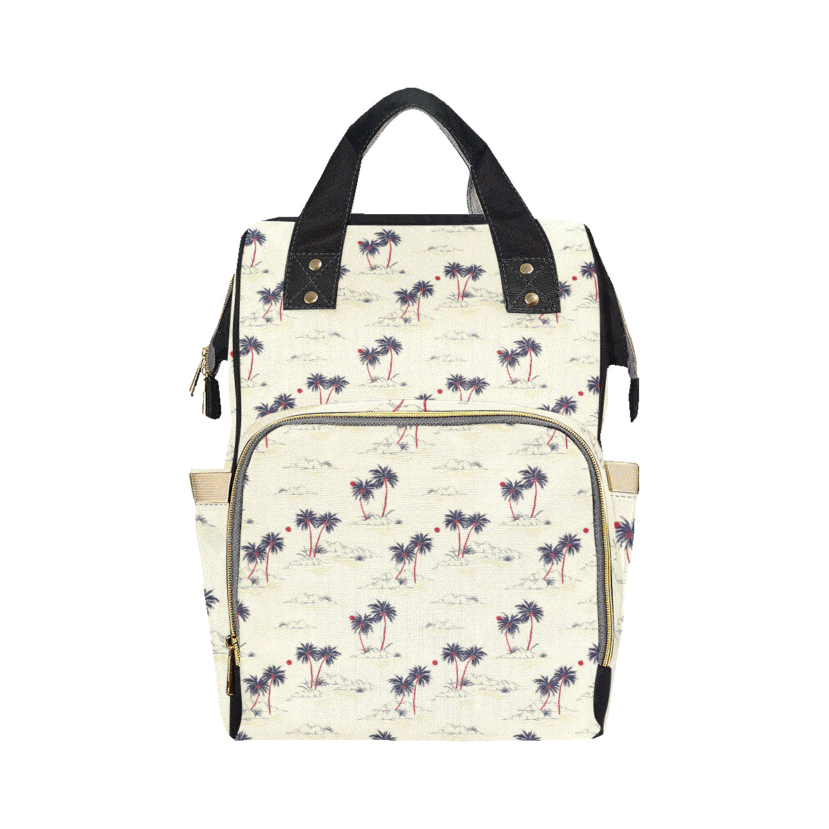 Palm Tree Pattern Print Design PT08 Diaper Bag Backpack
