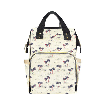 Palm Tree Pattern Print Design PT08 Diaper Bag Backpack