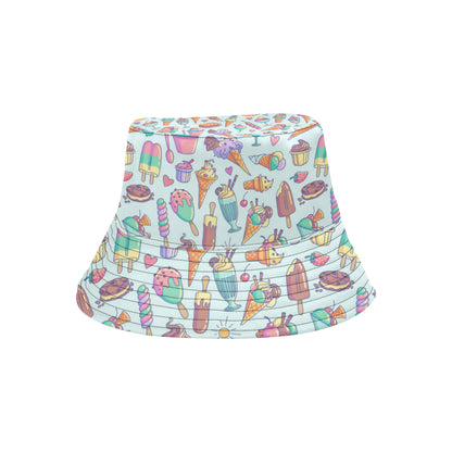 Ice Cream Pattern Print Design IC02 Unisex Bucket Hat