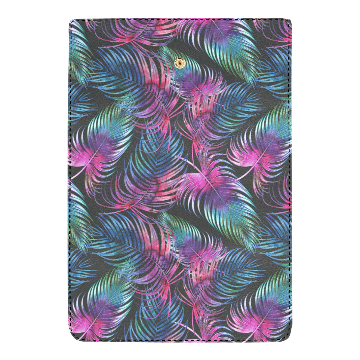 Palm Leaves Pattern Print Design PL010 Women's Trifold Wallet