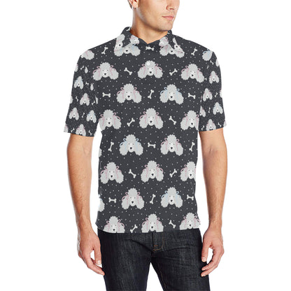 Poodle Pattern Print Design A03 Men Polo Shirt