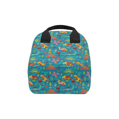 Dinosaur Cartoon Style Insulated Lunch Bag