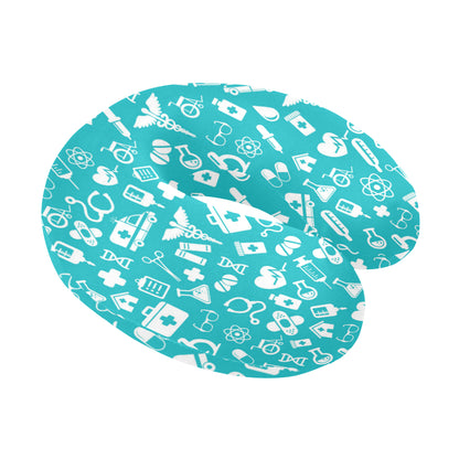 Medical Pattern Print Design 04 U-Shaped Travel Neck Pillow