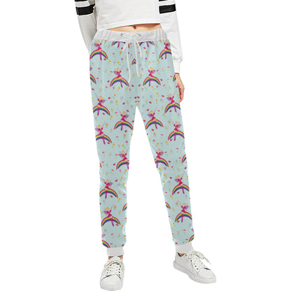 Fairy with Rainbow Print Pattern Unisex Sweatpants