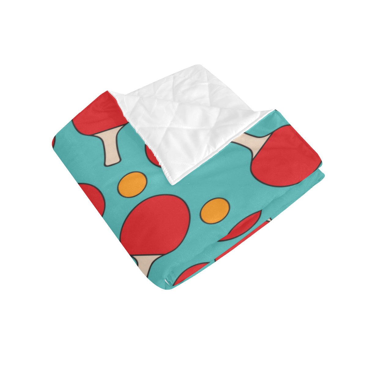 Ping Pong Pattern Print Design A01 Premium Quilt