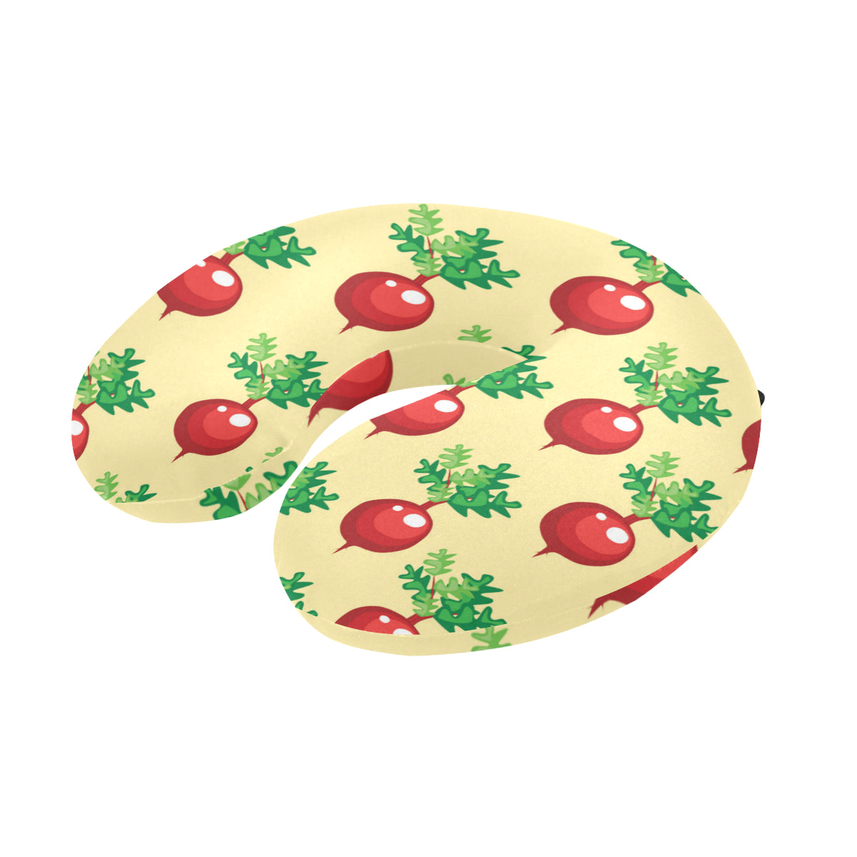Radish Pattern Print Design A02 U-Shaped Travel Neck Pillow
