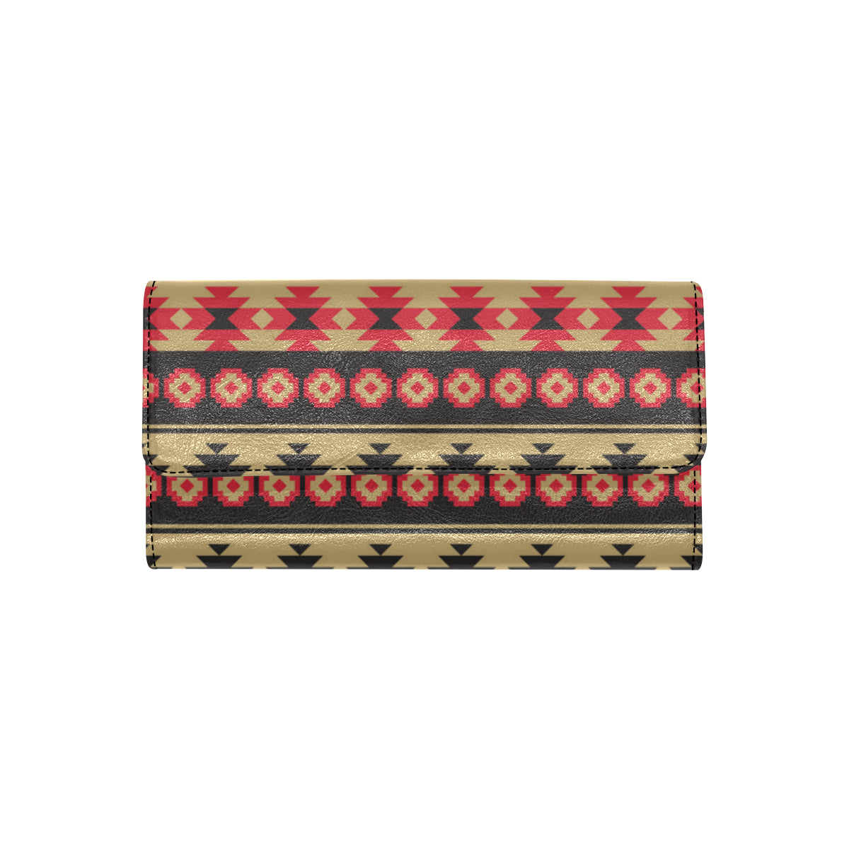 Navajo Pattern Print Design A04 Women's Trifold Wallet