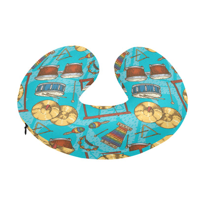 Percussion Pattern Print Design 03 U-Shaped Travel Neck Pillow