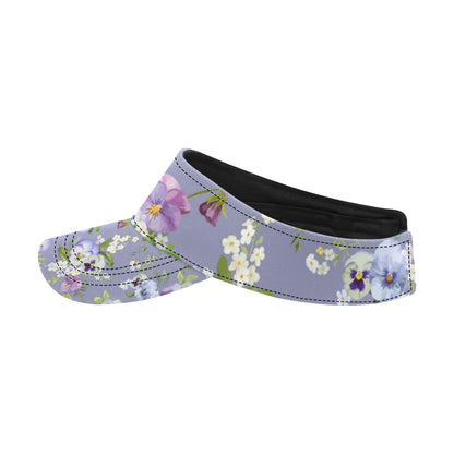 Pansy Pattern Print Design PS05 Unisex Sun Visor