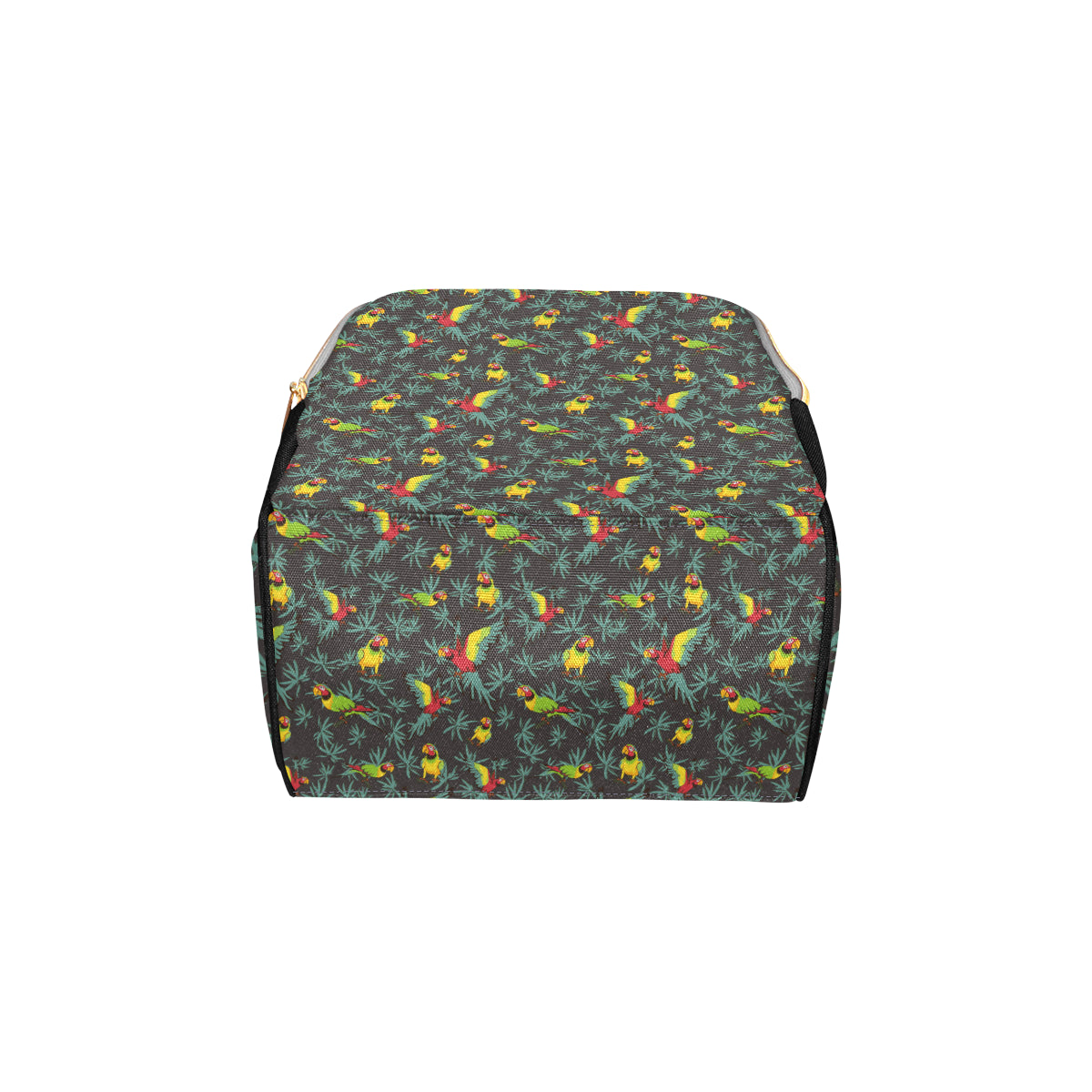 Parrot Themed Print Diaper Bag Backpack
