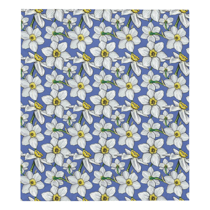 Daffodils Pattern Print Design DF08 Premium Quilt