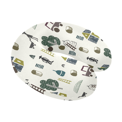 Agricultural Farm Print Design 01 U-Shaped Travel Neck Pillow
