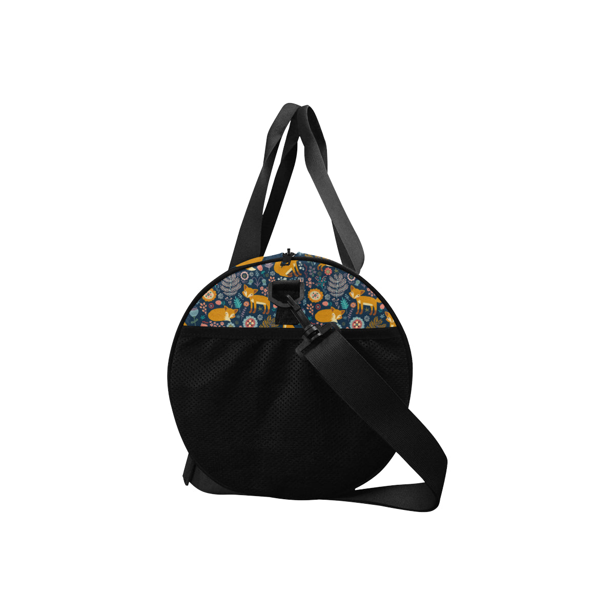 Fox Cute Jungle Print Pattern Travel Duffel Bags