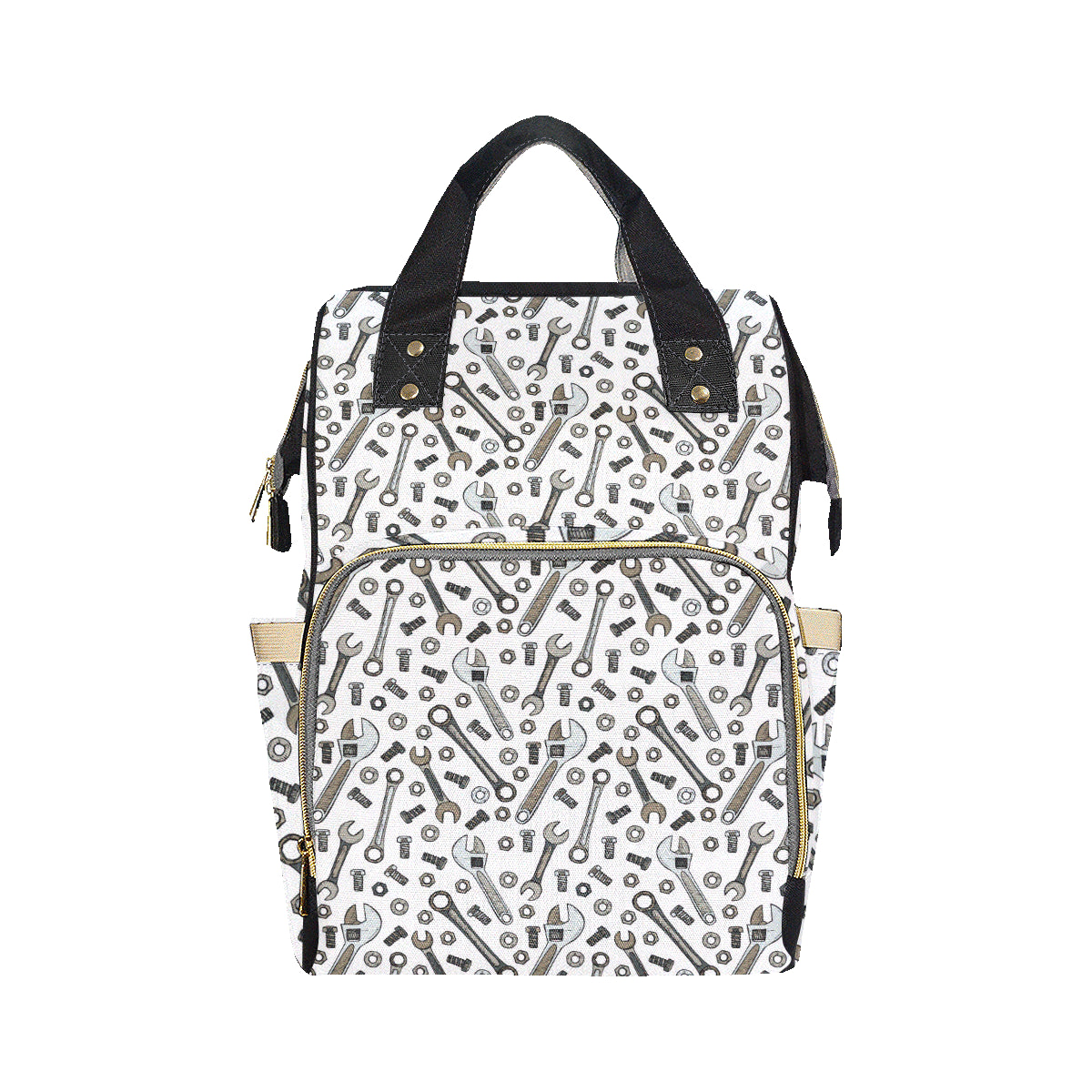 Mechanic Pattern Print Design 03 Diaper Bag Backpack