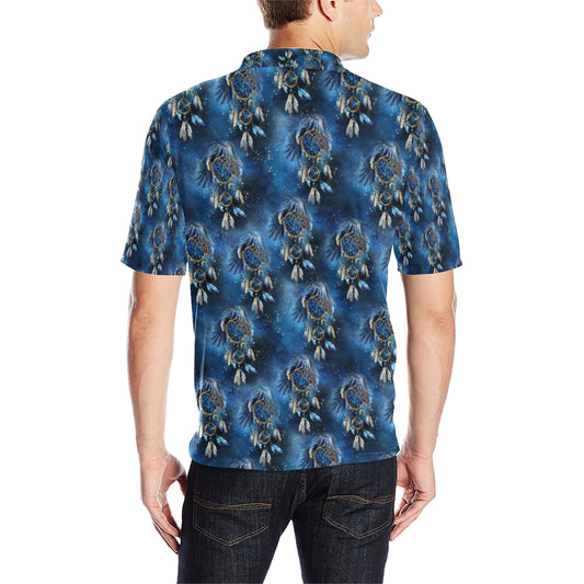 Eagles Dream Catcher Themed Men Polo Shirt