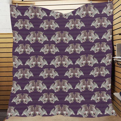 Leopard Pattern Print Design 01 Premium Quilt
