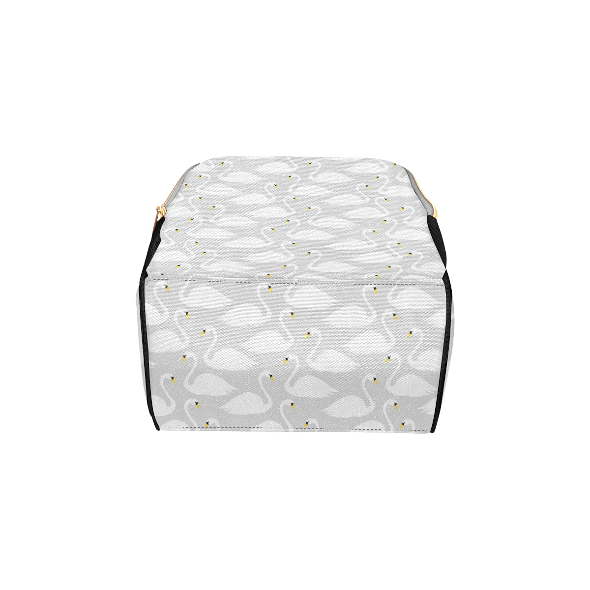 Swan Pattern Print Design 02 Diaper Bag Backpack