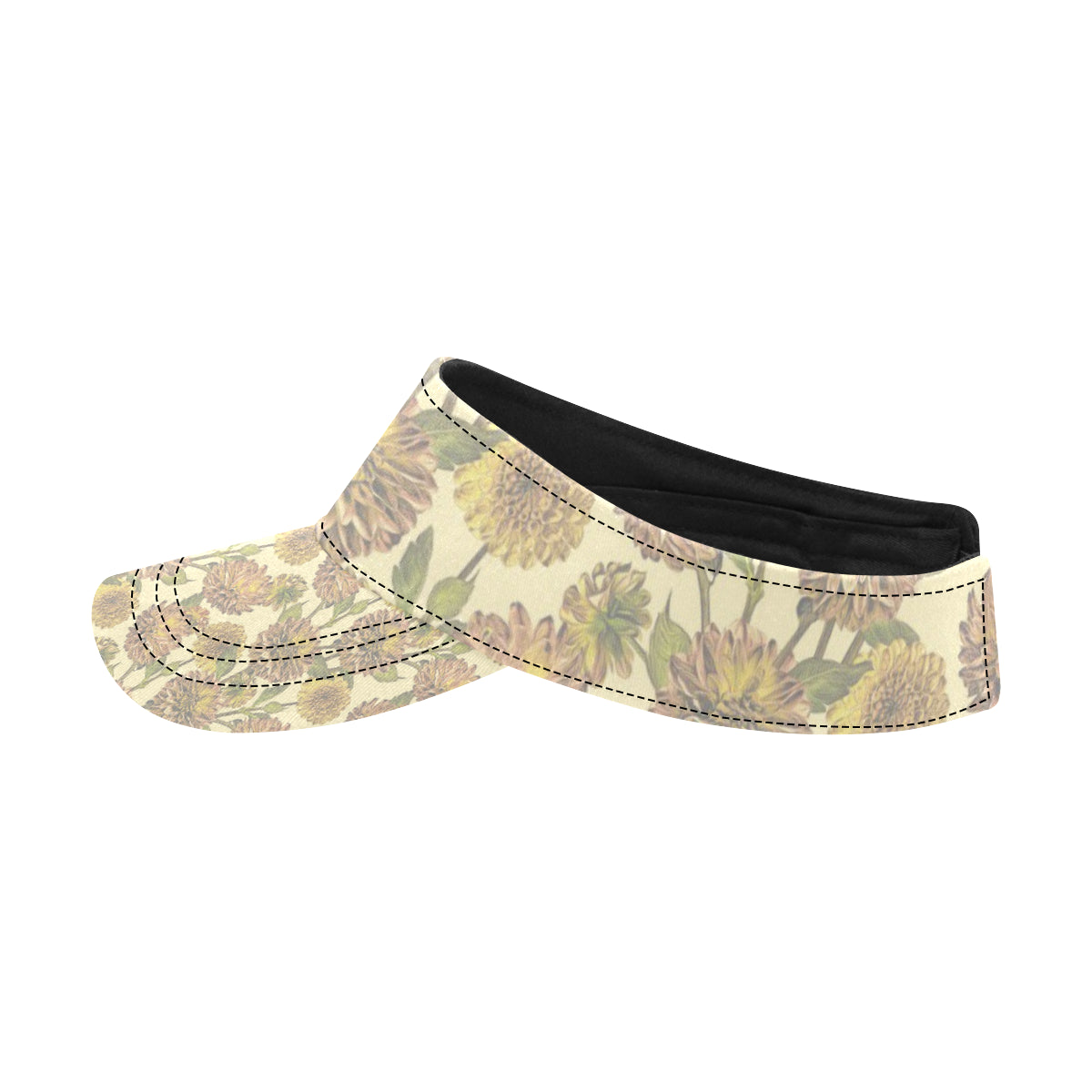 Dahlia Pattern Print Design DH09 Unisex Sun Visor