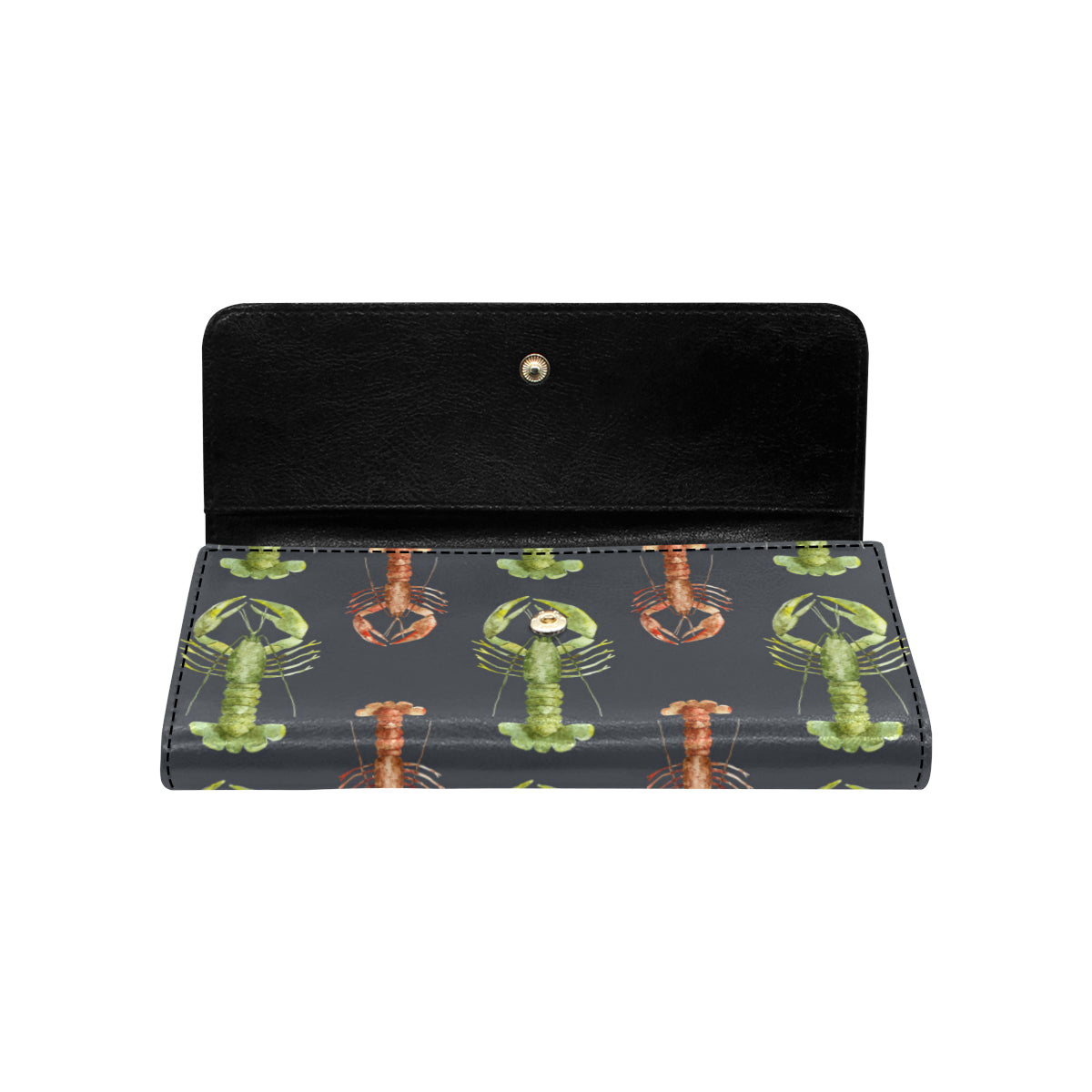 Lobster Pattern Print Design 01 Women's Trifold Wallet