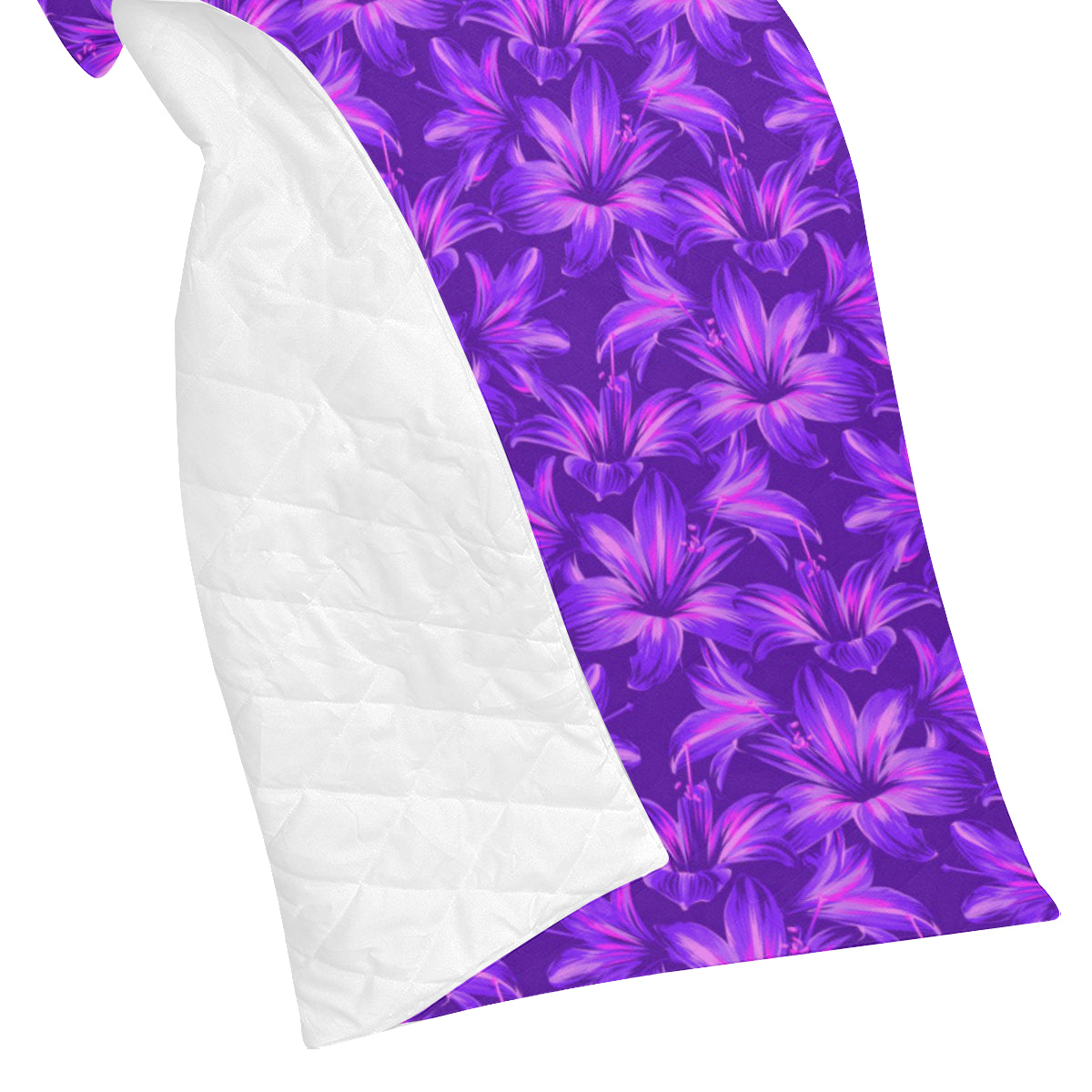 Amaryllis Pattern Print Design AL03 Premium Quilt
