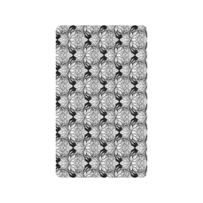 Lotus Mandala Print Pattern Rubber Doormat