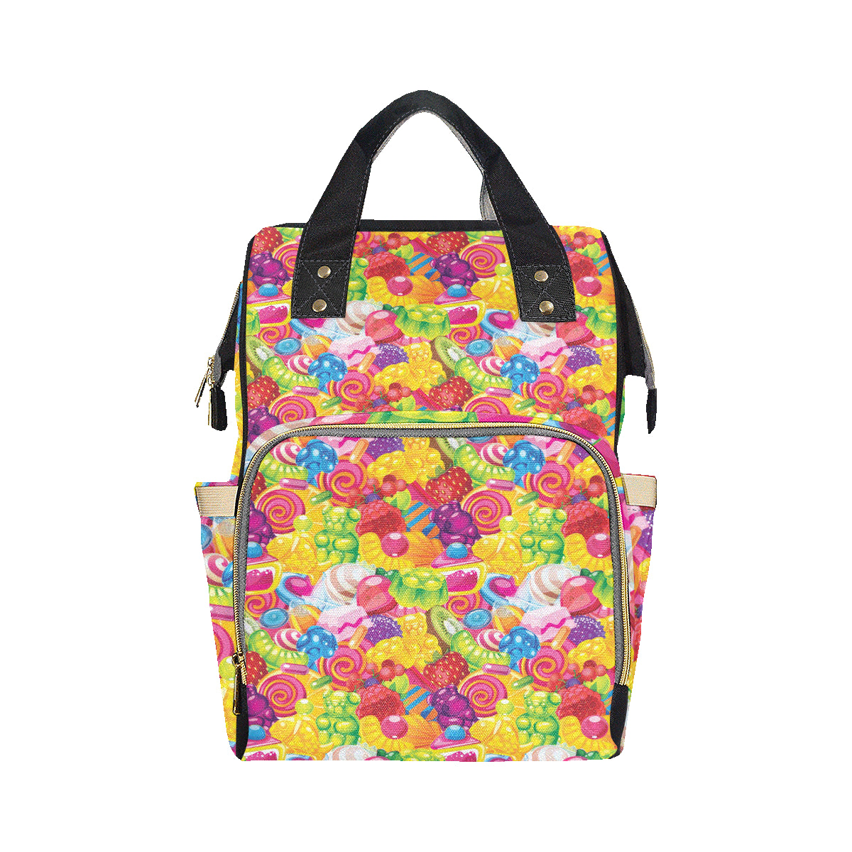 Candy Pattern Print Design CA01 Diaper Bag Backpack