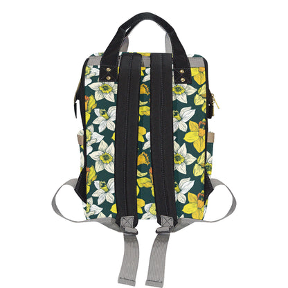 Daffodils Pattern Print Design DF02 Diaper Bag Backpack