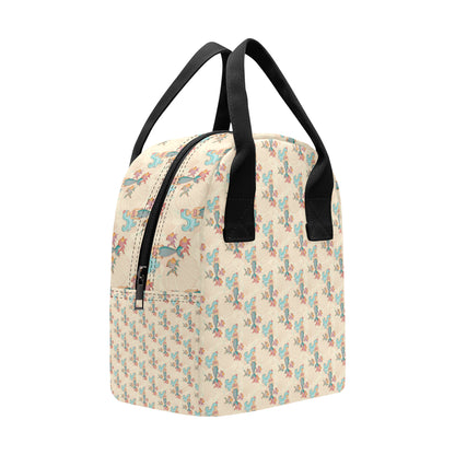 Mermaid Girl With Fish Design Print Insulated Lunch Bag