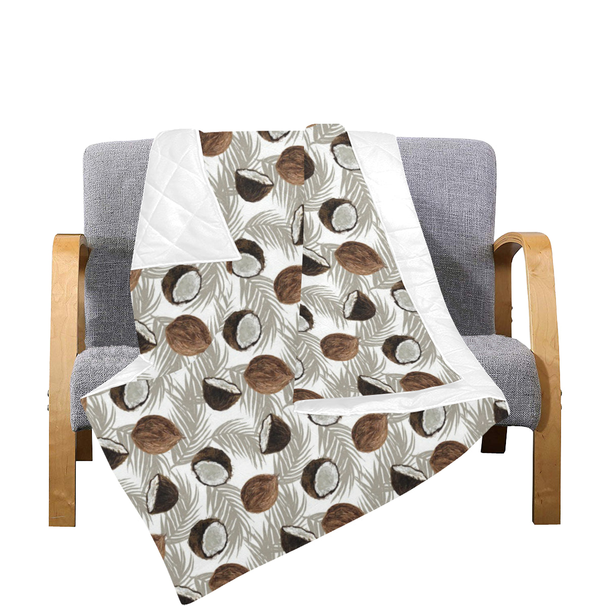 Coconut Pattern Print Design CN03 Premium Quilt