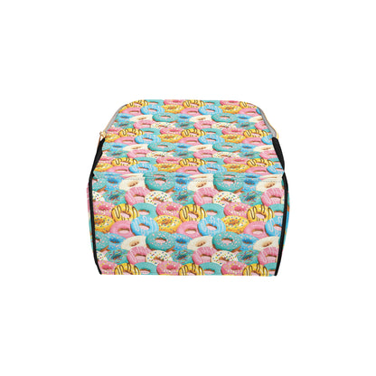 Donut Pattern Print Design DN01 Diaper Bag Backpack