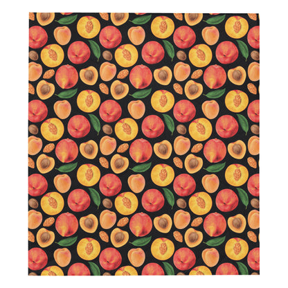 Peach Pattern Print Design A02 Premium Quilt