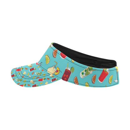 Cocktail Pattern Print Design 05 Unisex Sun Visor