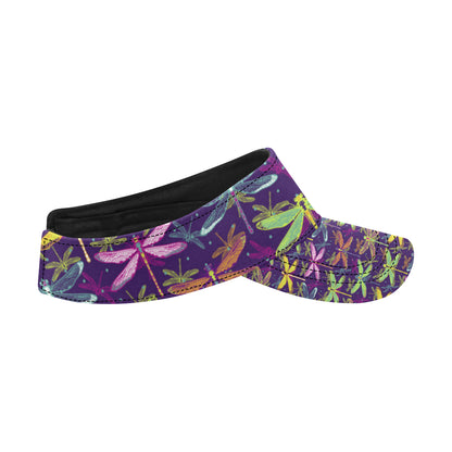Dragonfly Neon Color Print Pattern Unisex Sun Visor