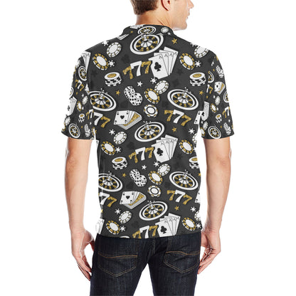 Casino Pattern Print Design 05 Men Polo Shirt