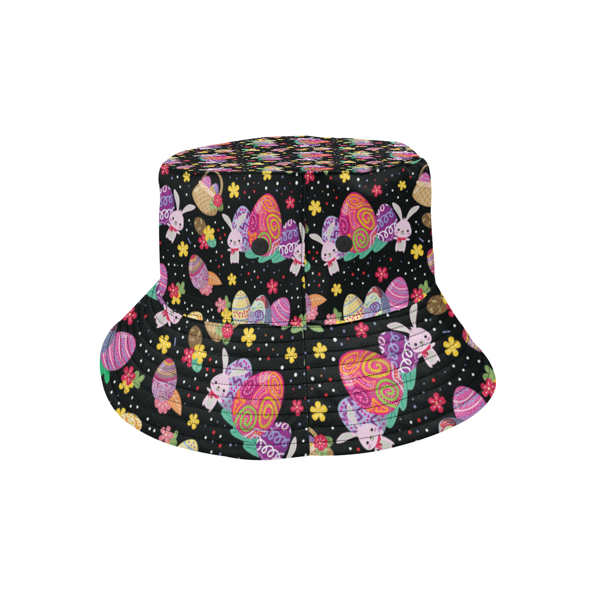 Easter Eggs Pattern Print Design RB06 Unisex Bucket Hat