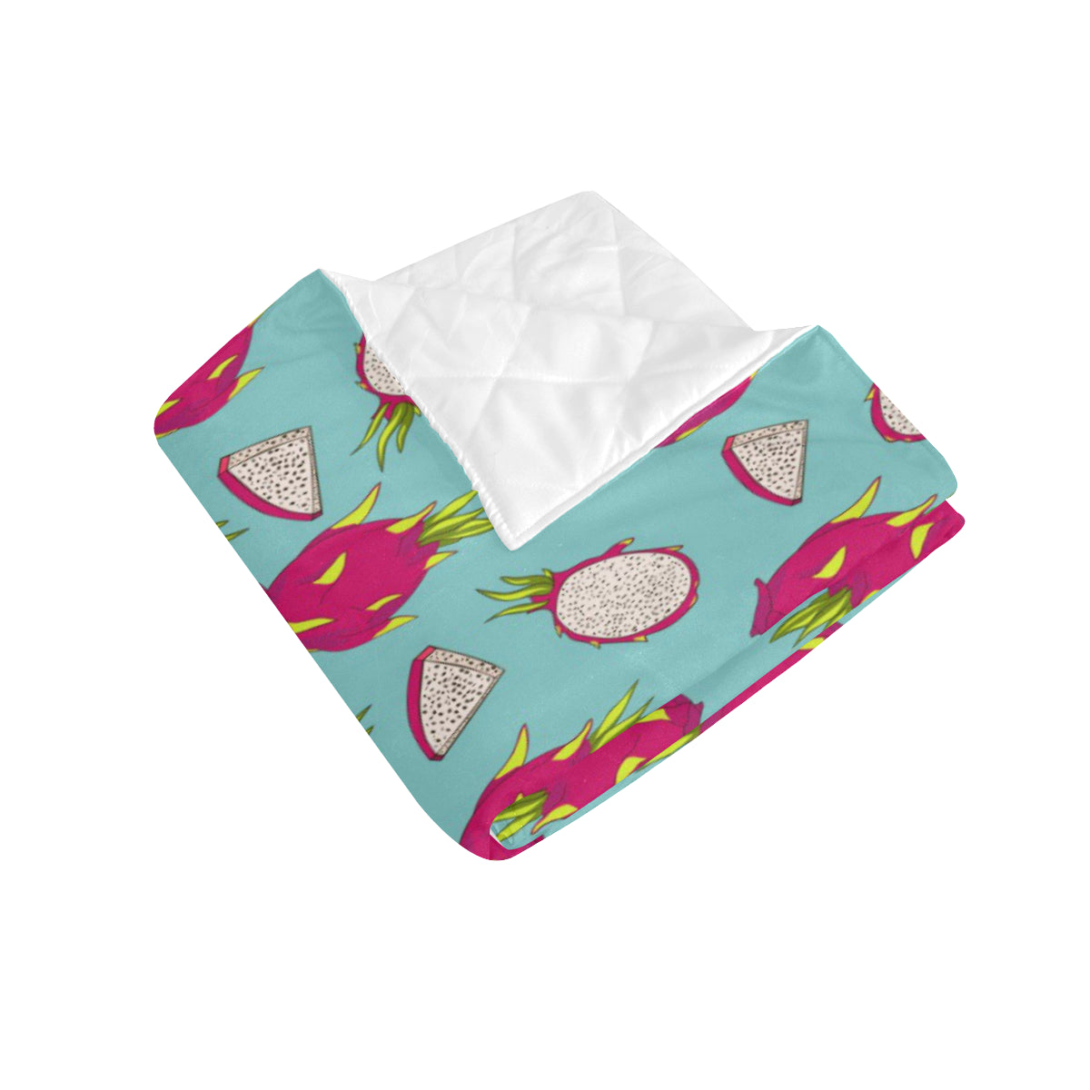 Dragonfruit Pattern Print Design DF01 Premium Quilt
