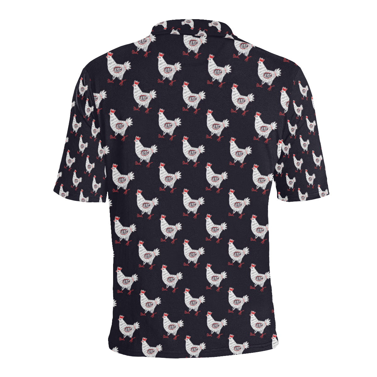 Chicken Pattern Print Design 03 Men Polo Shirt