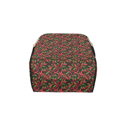 Chilli Pepper Pattern Print Design 02 Diaper Bag Backpack
