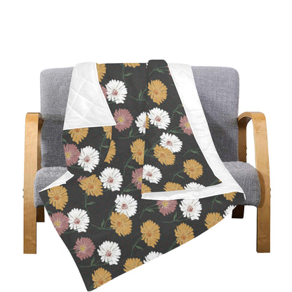 Daisy Pattern Print Design DS04 Premium Quilt