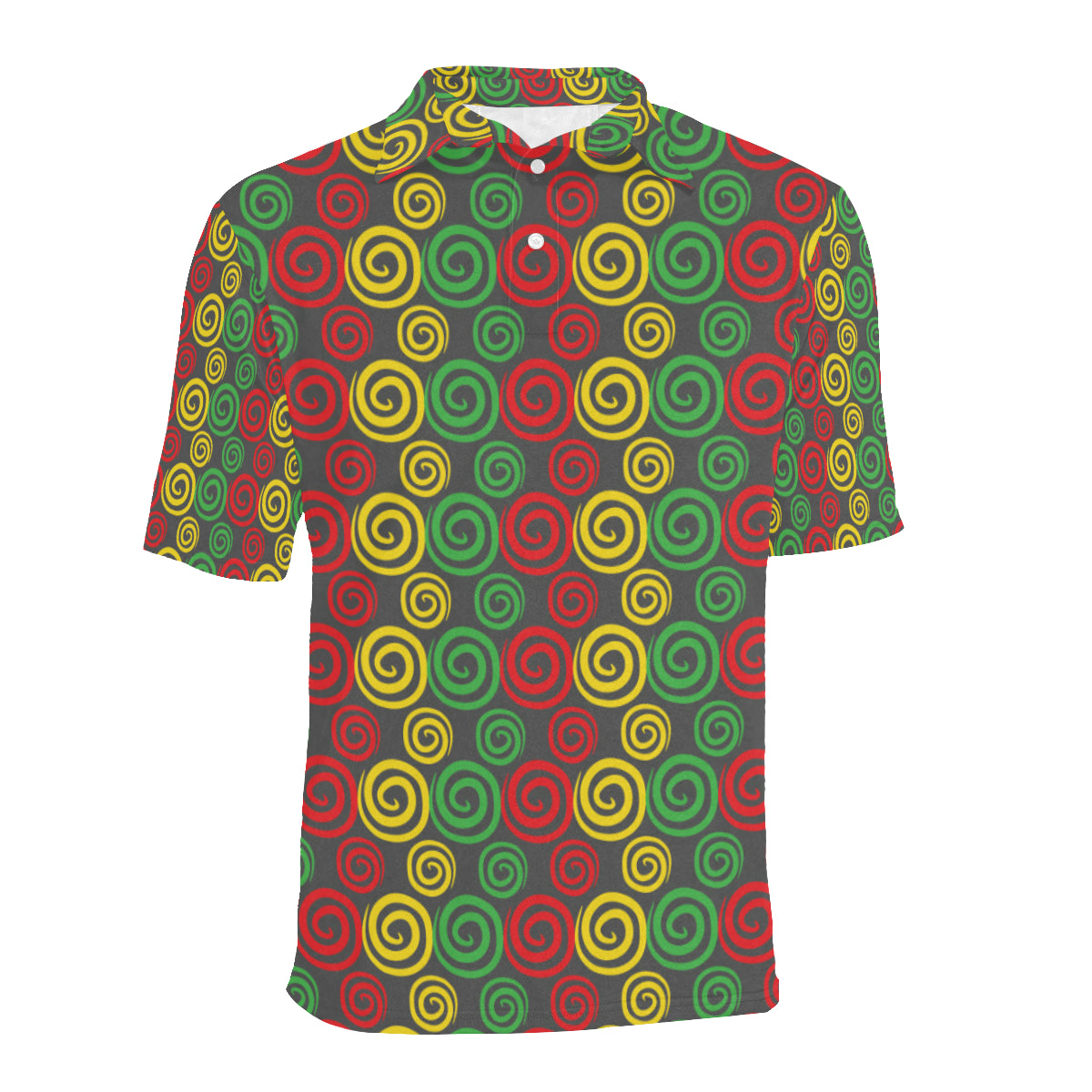 Rastafarian Pattern Print Design A05 Men Polo Shirt