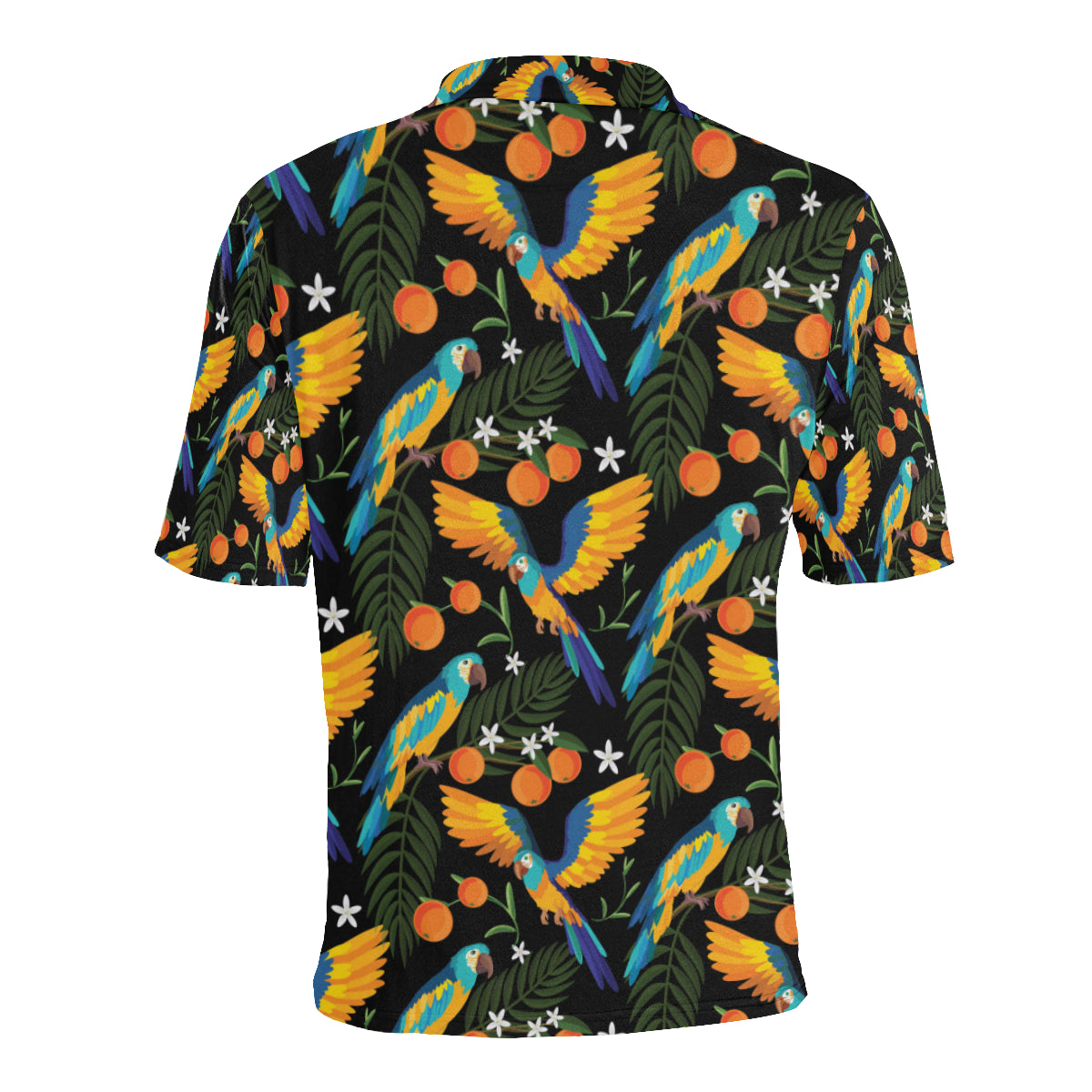 Macaw Pattern Print Design 03 Men Polo Shirt