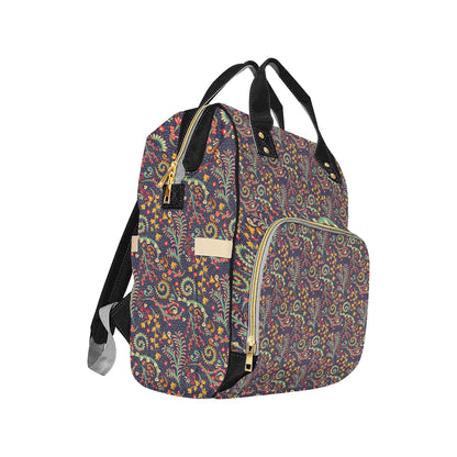 Bohemian Pattern Print Design 08 Diaper Bag Backpack