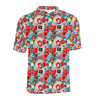 Phlebotomist Medical Themed Men Polo Shirt
