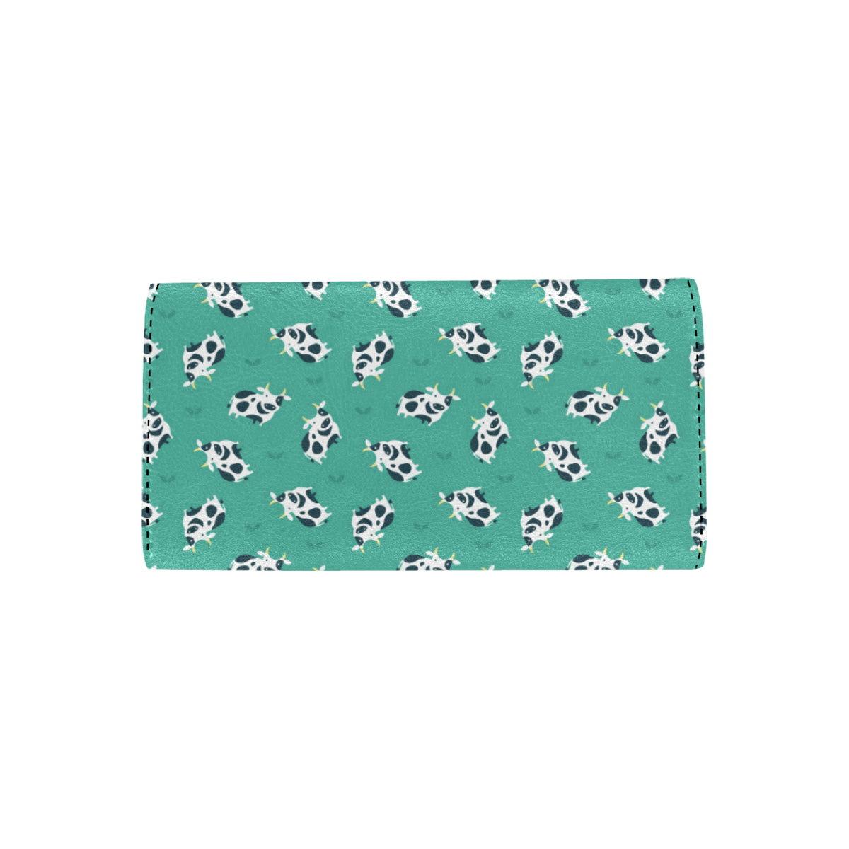 Cow Pattern Print Design 03 Women's Trifold Wallet