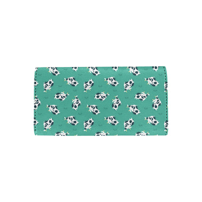 Cow Pattern Print Design 03 Women's Trifold Wallet