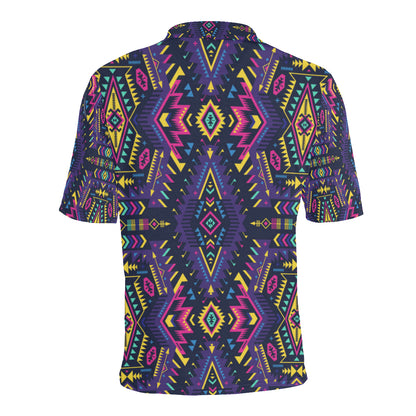 Aztec Pattern Print Design 07 Men Polo Shirt