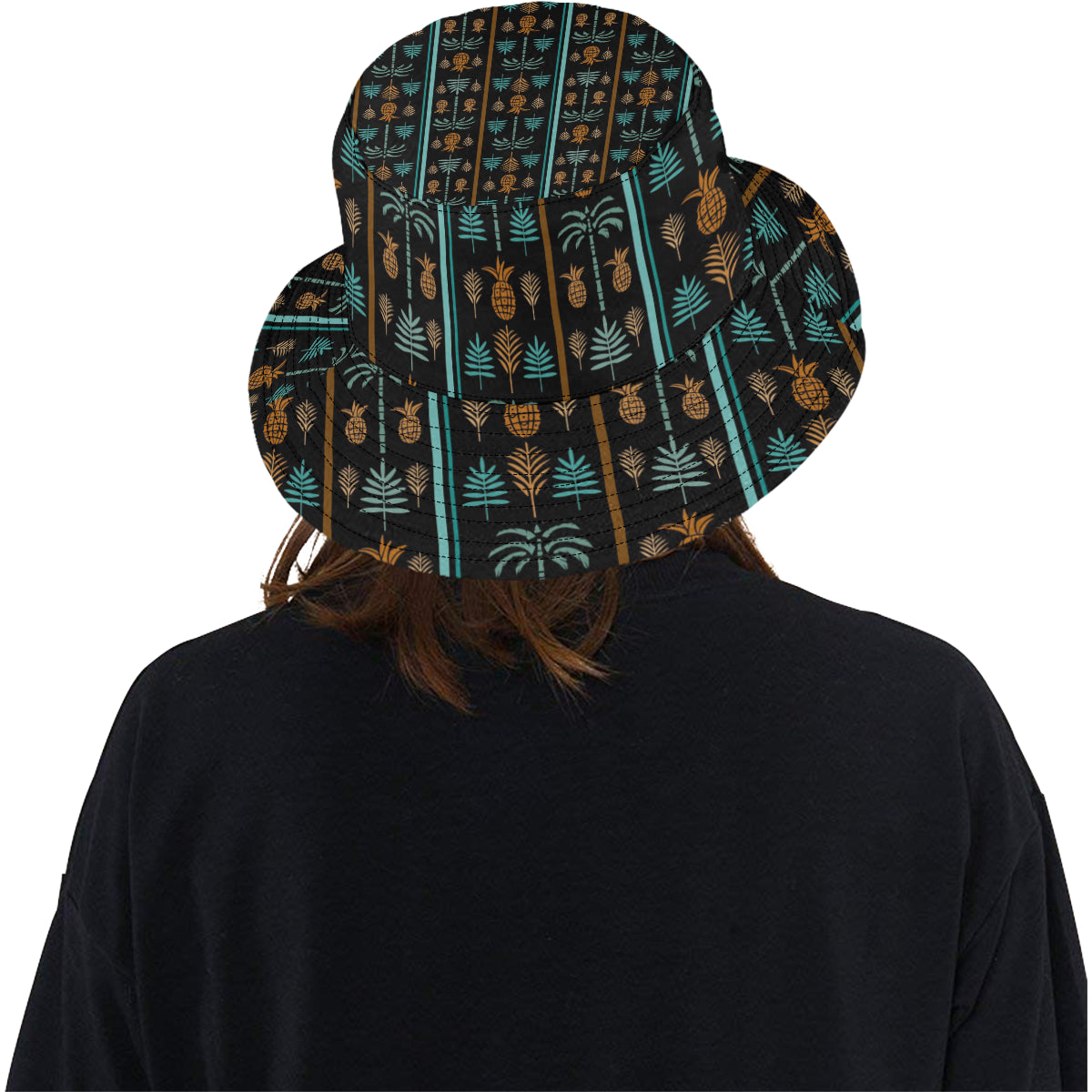 Hawaiian Themed Pattern Print Design H023 Unisex Bucket Hat